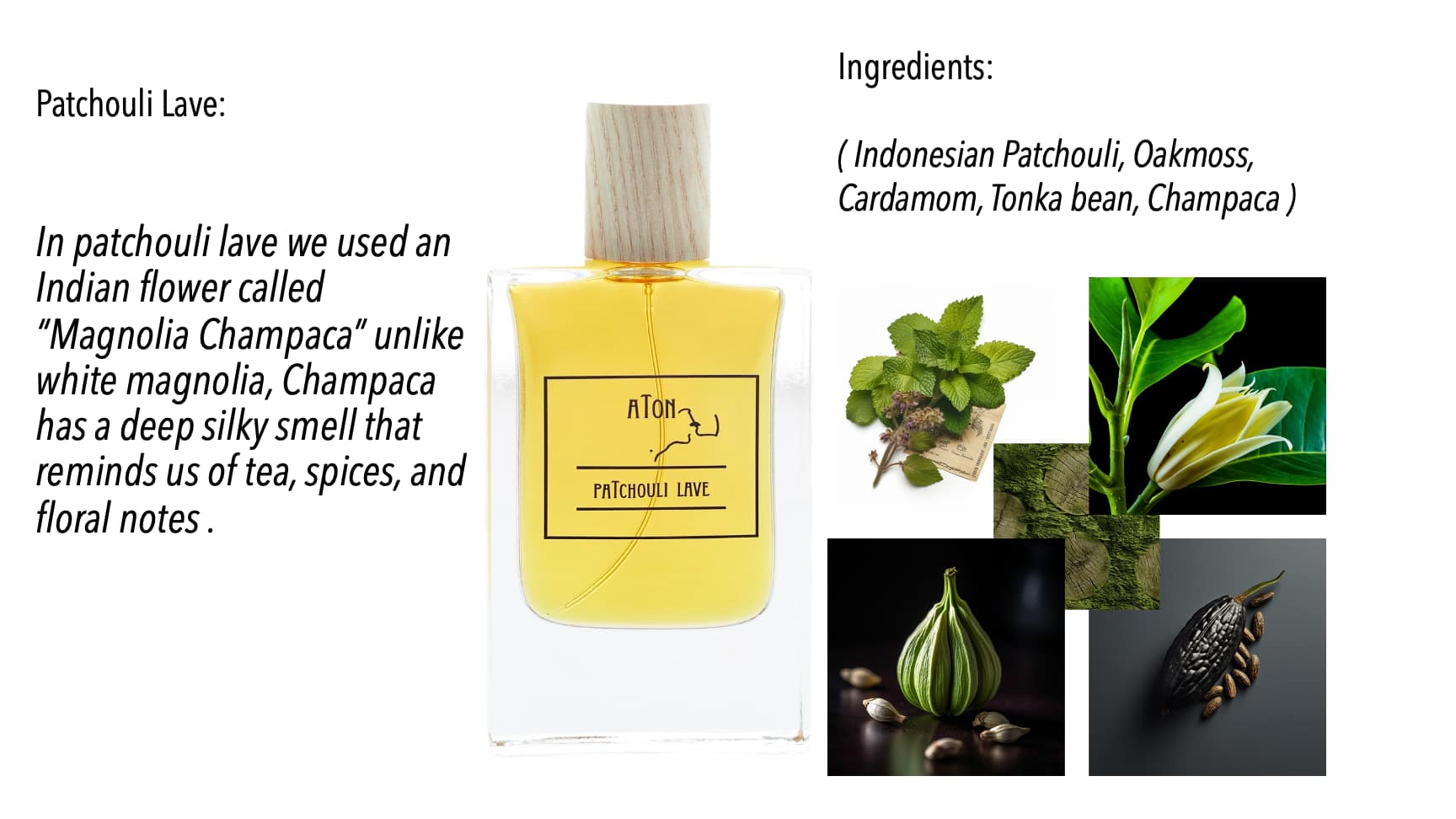 Patchouli Lave - Ingredients